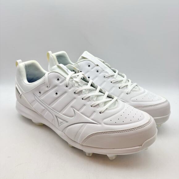 Mizuno Mens Ambition 2 Low Molded Baseball Cleats US 12.5 White Athletic GUC main image 10